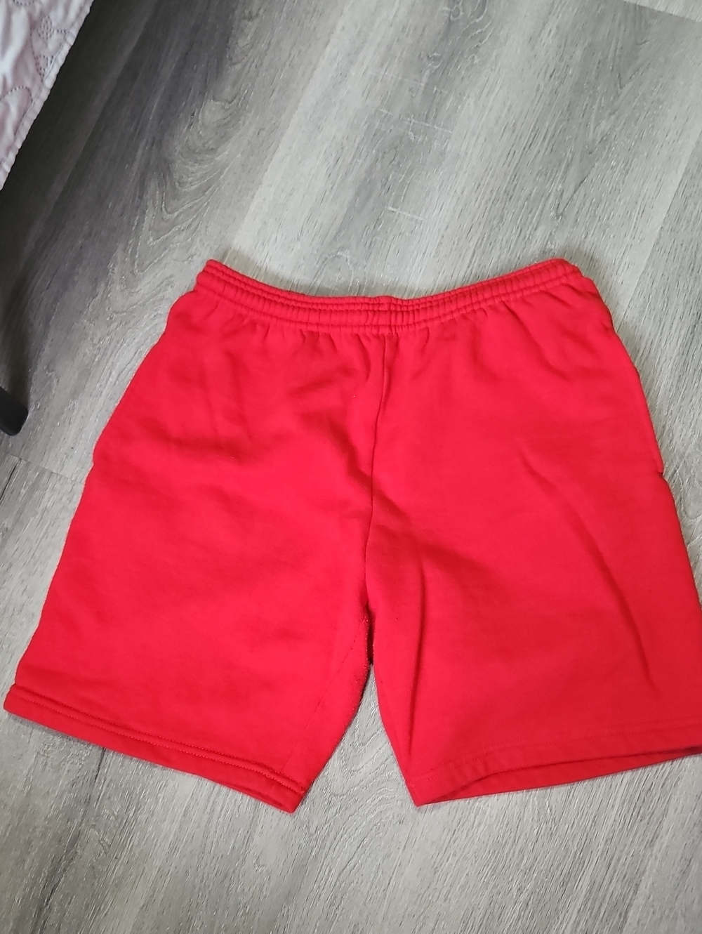 Vintage 80s Jerzees Red Fleece Shorts Russell Corp Made in USA - Size M 32-34